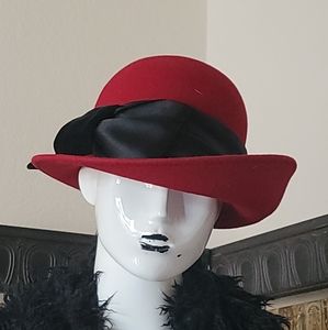SOLD...Red Wool Hat